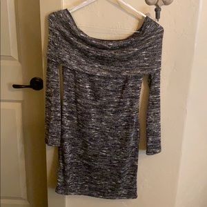 Off the shoulder- Sweater Dress